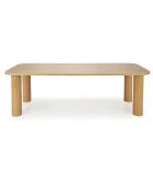 FLOATING TABLE ELEFANTE RECTANGULAR, NATURAL OAK order